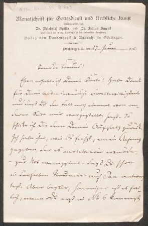 Brief an Heinrich von Herzogenberg : 27.061896