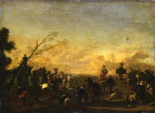Rast auf der Falkenjagd