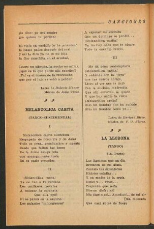 Melancolica casita : (Tango-sentimental)