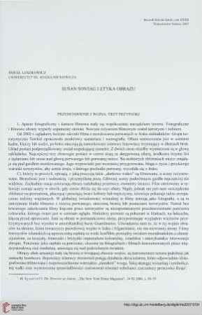 32: Susan Sontag i etyka obrazu