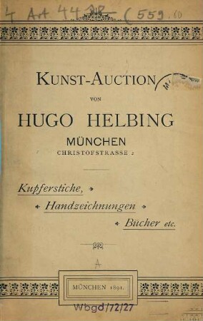 Versteigerung. 1891, 15. Juni = [559]