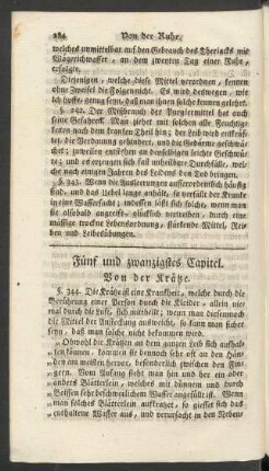 Fünf und zwanzigstes Capitel. Von der Krätze