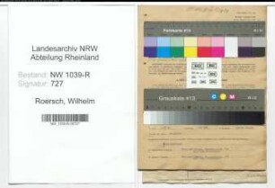 Entnazifizierung Wilhelm Roersch , geb. 02.07.1889 (Moebelkaufmann)