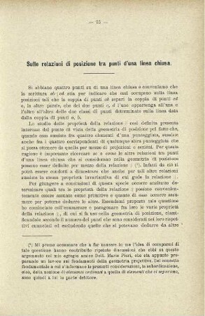 Sulle relazioni di posizione tra punti d'una linea chiusa.