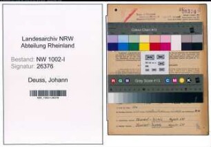 Entnazifizierung Johann Deuss, geb. 08.09.1907 (Techniker)