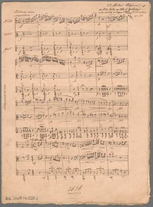 Potpourris, Flöte, Viola (Violine), Gitarre, op. 32. - BSB Mus.Schott.Ha 5557-2