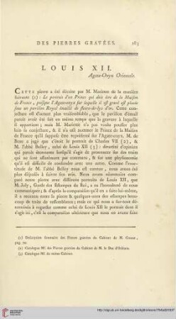 Louis XII. Agate-onyx orientale