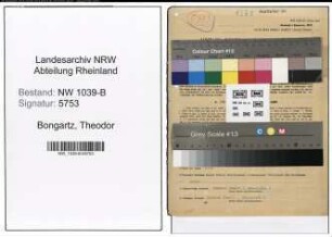 Entnazifizierung Theodor Bongartz , geb. 02.03.1907 (Beamter)