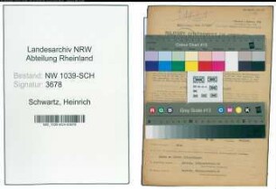 Entnazifizierung Heinrich Schwartz , geb. 28.08.1885 (Hilfsarbeiter)