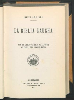 La biblia gaucha