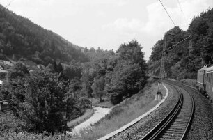 Hornberg: Schwarzwaldbahn mit Burg