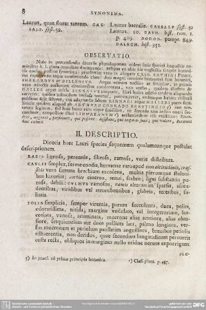 II. Descriptio