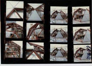 Verwaltungsgebäude Bockenheimer Landstraße - Dachaufbau aus Stahl, Frankfurt am Main, 1990