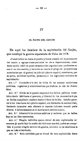 IV - El Pacto Del Zanjón