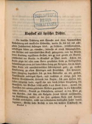 Klopstocks Oden, 1