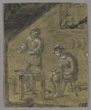 Eulenspiegel verschneidet alles Leder, aus: "Geschichte des Till Eulenspiegel"