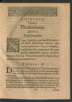 Disputatio Contra Photinianos Quinta.
