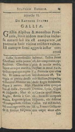 Discursus II. De Ratione Status Galliae.