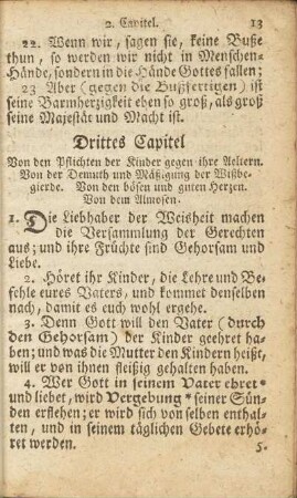 Drittes Capitel. Von den Pflichten der Kinder gegen ihre Aeltern. ...