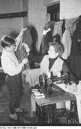 Dresden, Wachwitz. Kinderheim Wachwitz, 22. Januar 1952