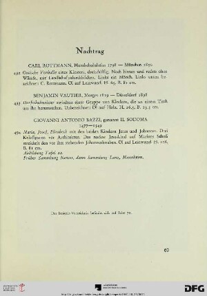 Nachtrag (Nr. 492-494)