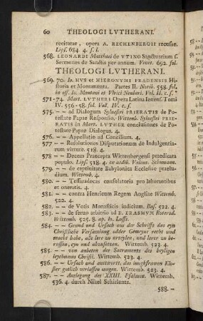60-86, Theologi Lutherani - Theologi Reformati