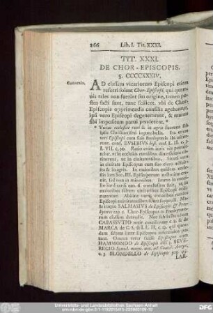 Tit. XXXI. De Chor-Episcopis.