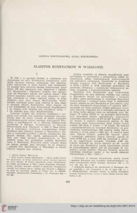 29: Klasztor Bonifratrów w Warszawie