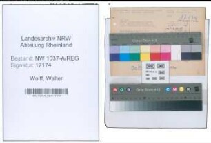 Entnazifizierung Walter Wolff , geb. 00.00.0000 ()