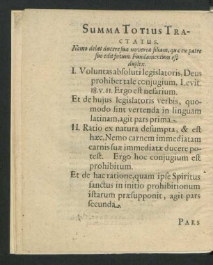 Summa Totius Tractatus.