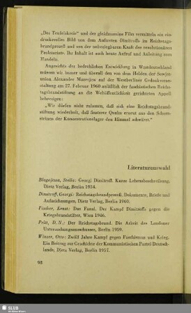 Literaturauswahl