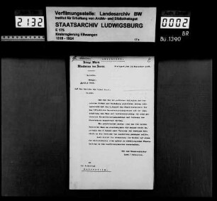 Bildung des Gemeindeverbands für Wasserversorgung der Gemeinde Hürben und der Teilgemeinde Eselsburg, Gde. Herbrechtingen, sowie Satzungsänderung