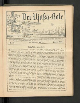 Nr. 21. Januar 1910.