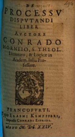 De Processv Dispvtandi Liber