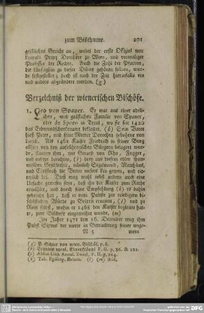 Verzeichniß der wienerischen Bischöfe