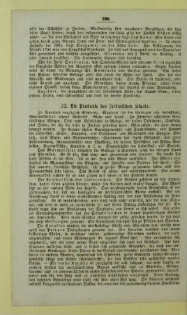 72. Die Produkte des sardinischen Staats