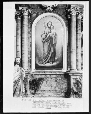 Seitenaltar: Bild mit Heiligem Joseph