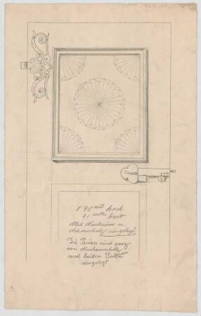 Thiersch, Friedrich von; München, Georgenstr. 16; Haus Thiersch - Tür (Teilansicht)