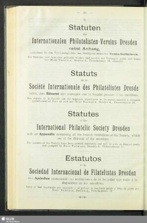 Statuts de la Société