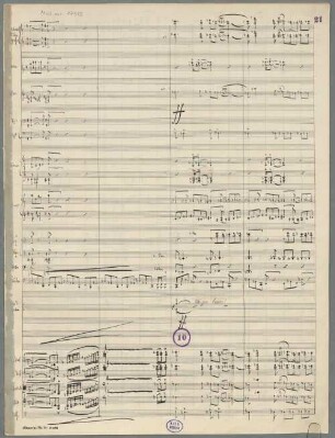 Klagegesang, orch, Fragments - BSB Mus.ms. 17512 : [without title]