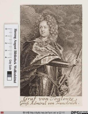 Bildnis Louis Alexandre de Bourbon Toulouse, 1681 comte de T., duc de Penthièvre et Damville