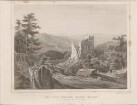 Das alte Schloss Baden-Baden mit der Fernsicht nach dem Rhein
