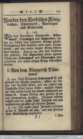 Von dem drey nordischen Königreichen, Dänemarck, Norwegen und Schweden