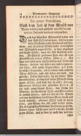 Die zweyte Betrachtung.