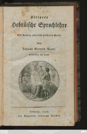 Kleinere Hebräische Sprachlehre : Ein Auszug aus dem größeren Werke