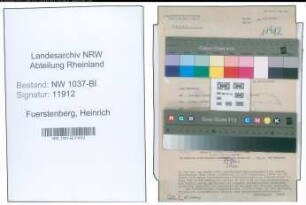 Entnazifizierung Heinrich Fuerstenberg , geb. 08.07.1894 (Sekretaer)