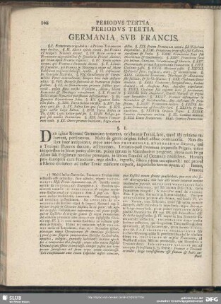 Periodus Tertia. Germania Sub Francis