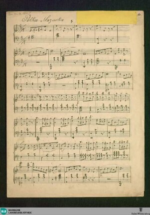 Polka-Mazurka - Don Mus.Ms. 2833-5 : pf; C