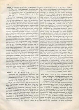 118-120 [Rezension] Heger, Adolf, Evangelische Verkündigung und deutsches Nationalbewußtsein