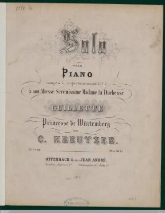 Solo Pour Piano